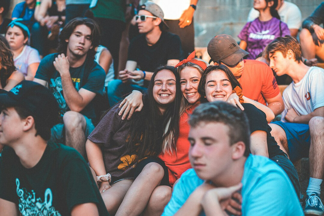 emotional crowd reaction